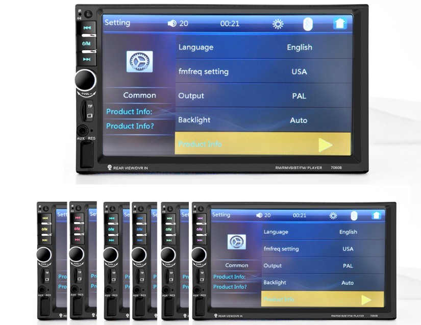 Οθόνη Αφής Αυτοκινήτου Bluetooth - Multimedia 7 inch Car Audio Stereo MP5 Player 7060B
